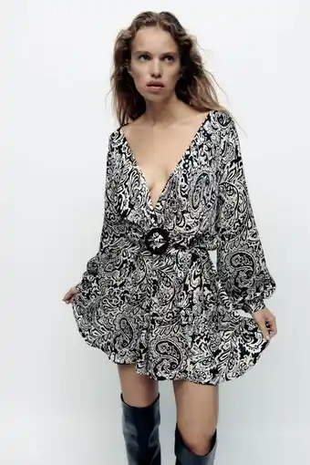 Short printed jumpsuit