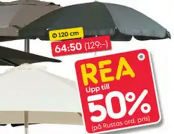 Rusta Parasoll 120cm erbjuda