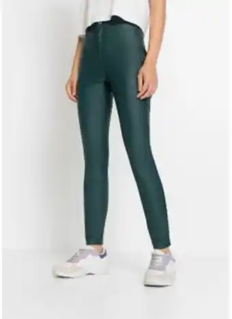 Bonprix Byxa i skinnimitation med hög midja erbjuda