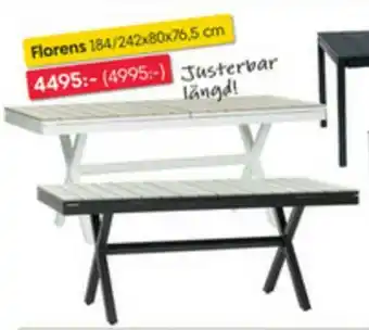 Rusta Matbord for utomhusbruk Florens erbjuda