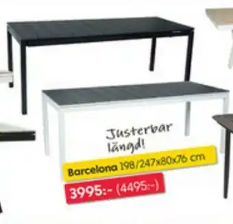 Rusta Matbord for utomhusbruk Barcelona erbjuda