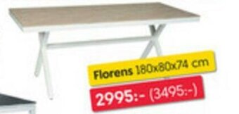 Rusta Matbord for utomhusbruk Florens 180x80x74cm erbjuda