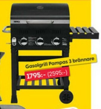 Grillor Gasolgrill Pampas 3 brånnare