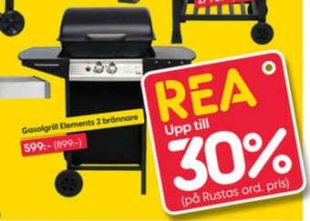 Rusta Grillor Gasolgrill Elements 2 brånnare erbjuda