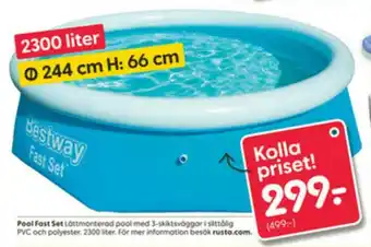 Rusta Pool Fast Set erbjuda