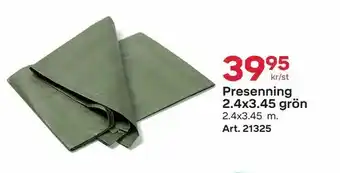 Presenning 2,4x3,45 grön