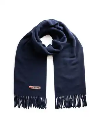 Ströms Wool scarf navy blue erbjuda
