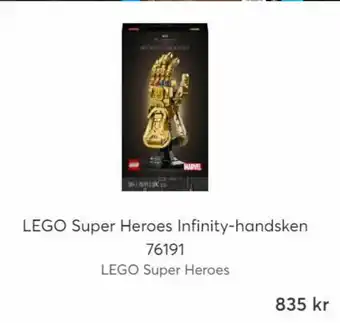 Webhallen Lego Super Heroes Infinity-Handsken 76191 erbjuda