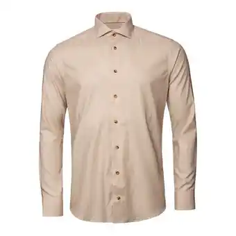 Strykfri flanellskjorta med fiskbensmönster slim fit