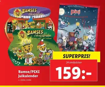 Bamse/pixi julkalender