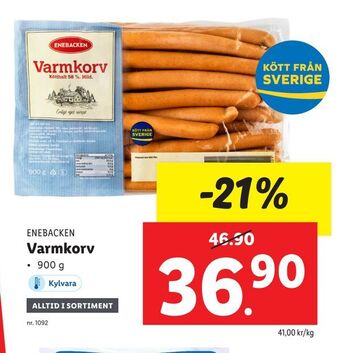 Lidl Varmkorv erbjuda