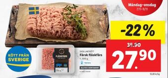 Lidl Färsk fläskfärs erbjuda