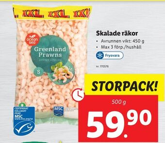 Lidl Skalade räkor erbjuda