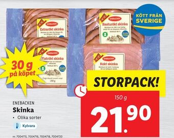 Lidl Skinka erbjuda