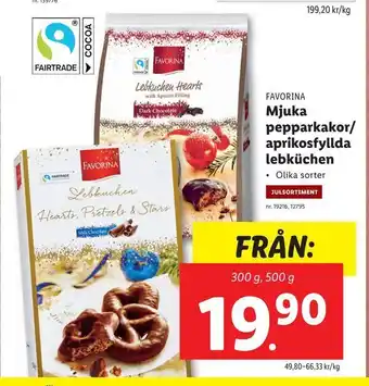 Mjuka pepparkakor/ aprikosfyllda lebküchen