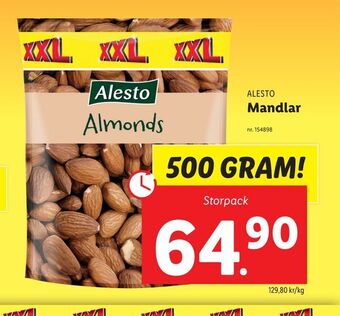 Lidl Mandlar erbjuda