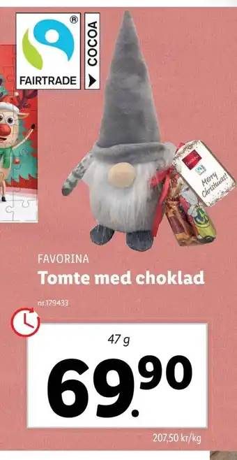Tomte med choklad
