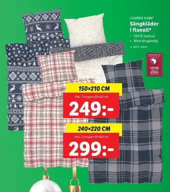 Lidl Sängkläder i flanell erbjuda