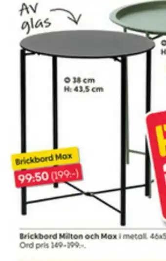 Rusta Brickbord Max erbjuda