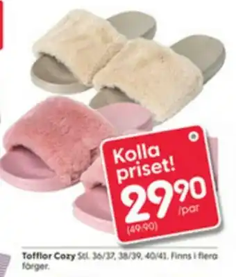 Rusta Tofflor Cozy erbjuda