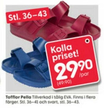 Rusta Tofflor Pella erbjuda