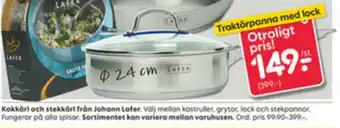 Traktörpanna med lock 24cm