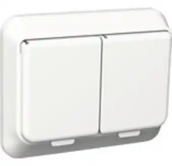 Hornbach Vägguttag schneider electric exxact 2-vägs med lock, ip44, jordat, vit, 1821091 erbjuda