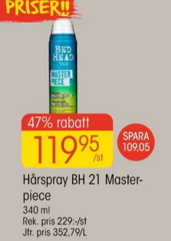 EKO Tigi bedhead styling erbjuda