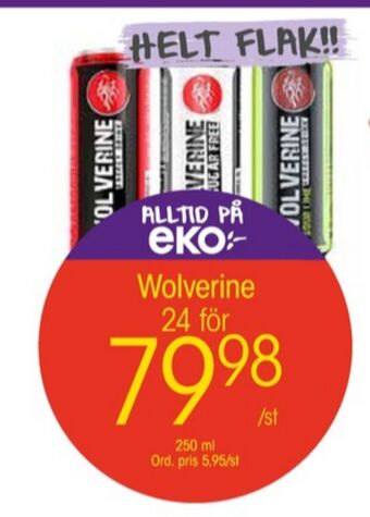 EKO Wolverine energidryck erbjuda