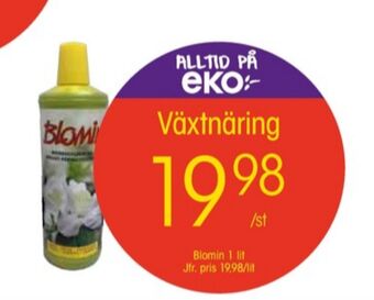 EKO Blomin växtnäring erbjuda