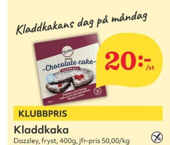 Hemköp Dazzley kladdkaka erbjuda