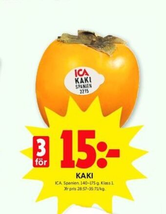ICA Kvantum Ica kaki erbjuda