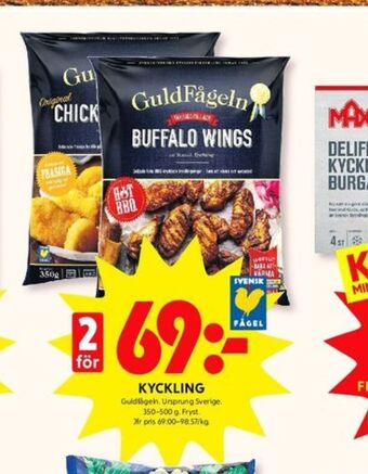 ICA Kvantum Guldfågeln kycklingvingar erbjuda