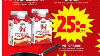 ICA Maxi Arla vispgrädde erbjuda