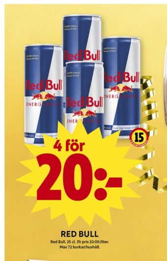 ICA Maxi Red bull energidryck erbjuda