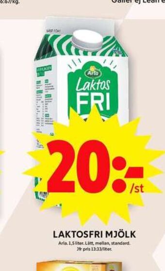 ICA Maxi Arla lättmjölk erbjuda