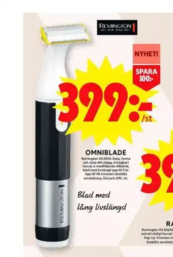 ICA Maxi Remington rakapparat erbjuda