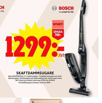ICA Maxi Bosch dammsugare erbjuda