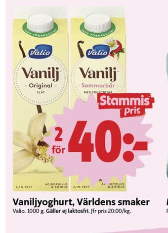 ICA Nära Valio yoghurt erbjuda