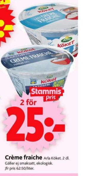 ICA Supermarket Arla köket crème fraiche erbjuda