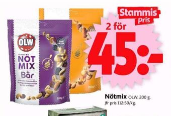 ICA Supermarket Olw nötmix erbjuda