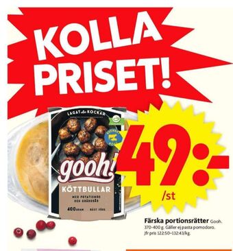 ICA Supermarket Gooh färdigrätter erbjuda