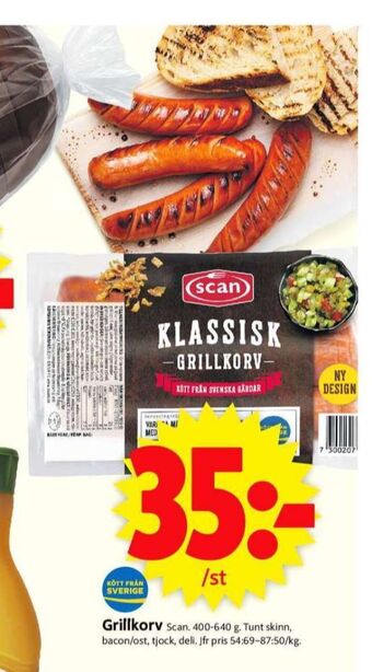 ICA Supermarket Scan grillkorv erbjuda
