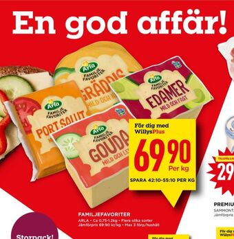 Willys Arla port salut erbjuda
