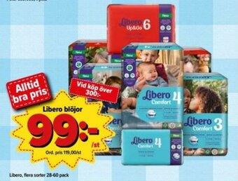 Libero blöjor 28-60 pack