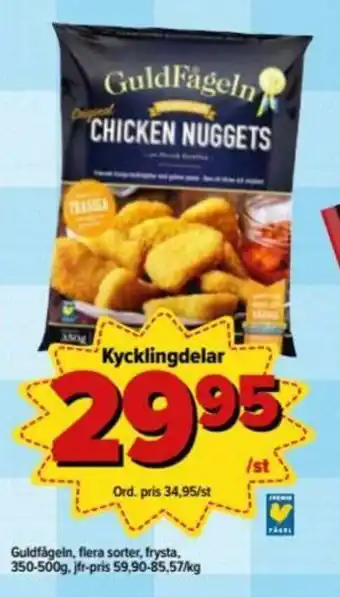 Östenssons GuldFågeln Chicken Nuggets Kycklingdelar 350-500g erbjuda