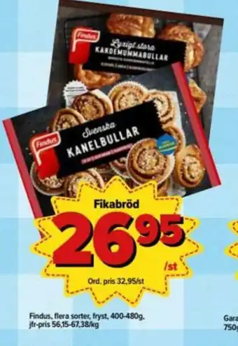 Östenssons Findus Fikabröd 400-480g erbjuda