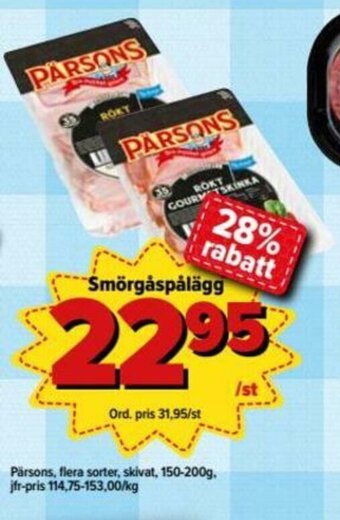 Pärsons Smörgåspålägg 150-200g