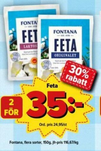 Fontana Feta 150g