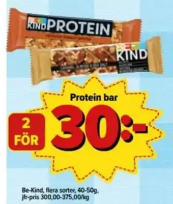 Be-Kind Protein bar 40-50g